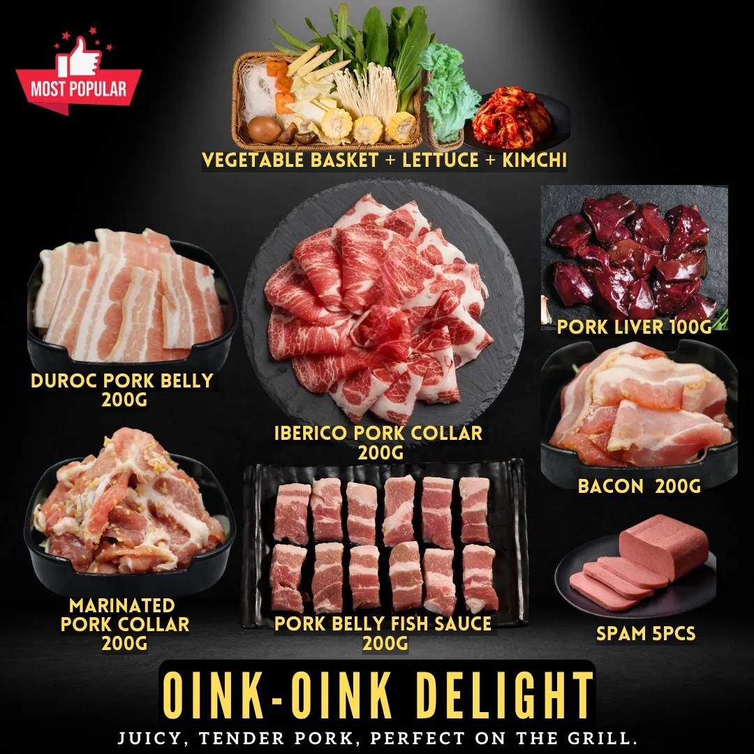 Oink-Oink Delight mookata set