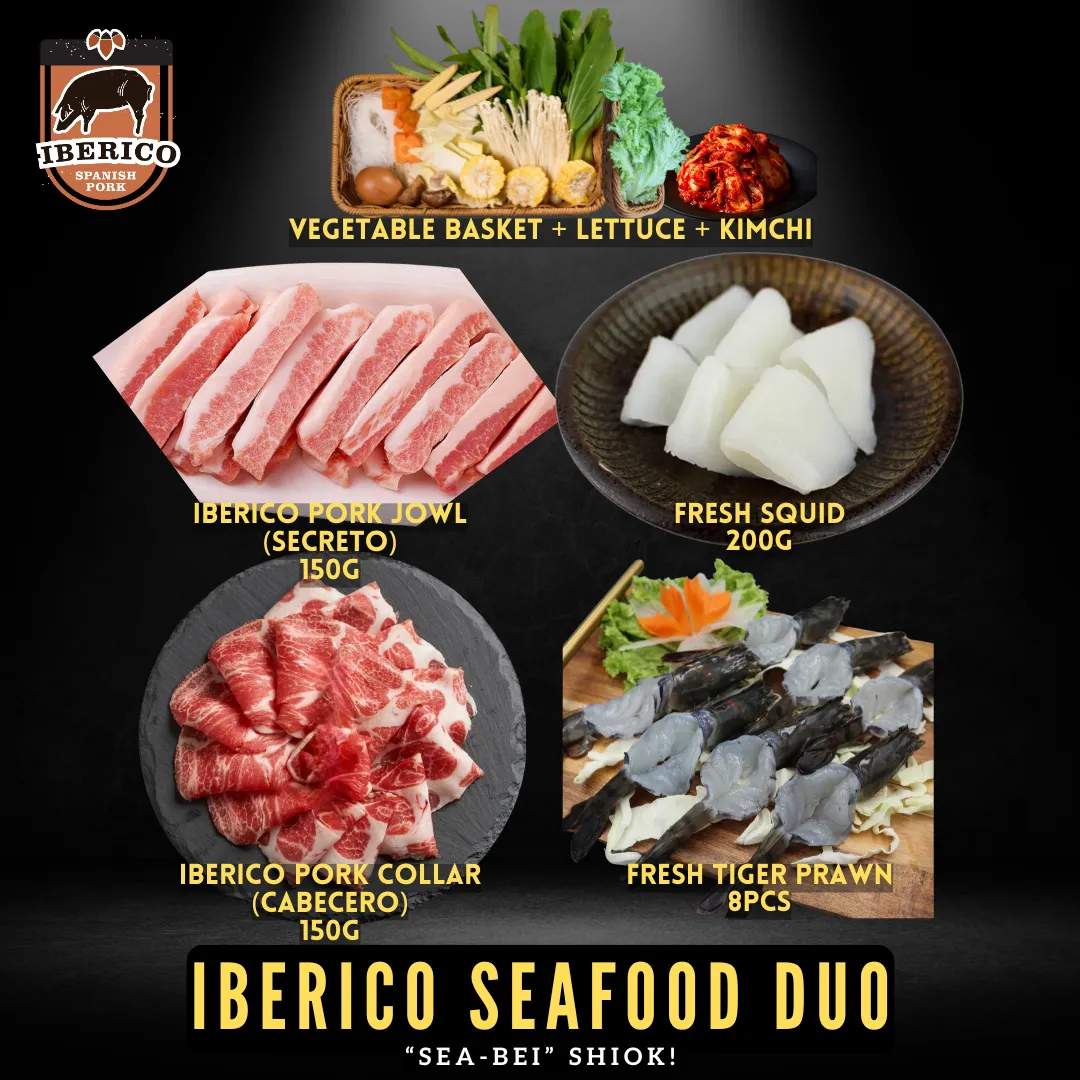 Iberico Seafood Duo mookata set