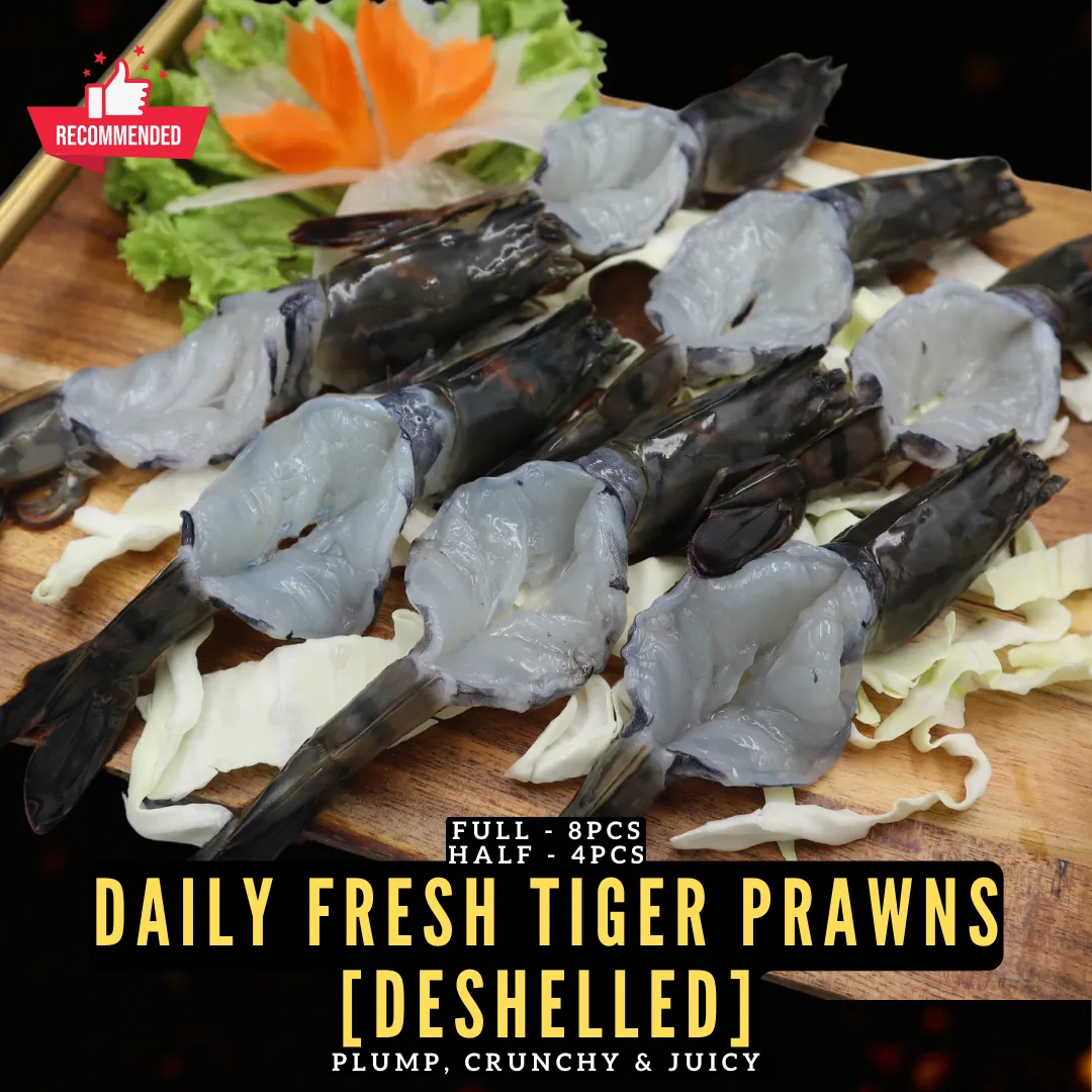 Daily Fresh Tiger Prawns (Deshelled)